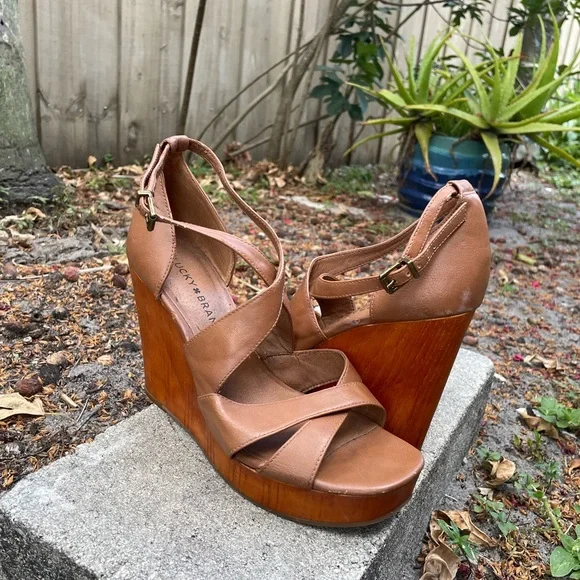 LUCKY BRAND wedge heels size 8 - Picture 3 of 7